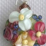 Lampwork Earrings, Handmade..