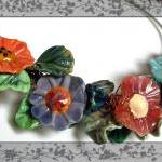 Yellow Lampwork Flower with..