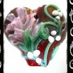 Heart felt Lampwork Focal- ..