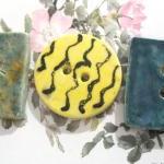 Large Button Trio- Handmad..