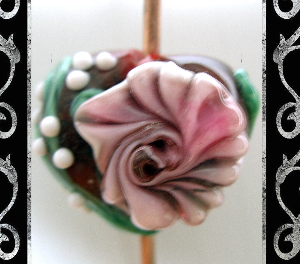 Heart and Soul 2 Lampwork Focal- SRA